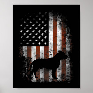 Poster T-shirt américain Pitbull Terrier