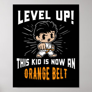 Poster T-shirt cadeau de récompense de ceinture orange po