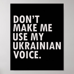 Poster T-shirt cadeau drôle ukrainien Ukraine 