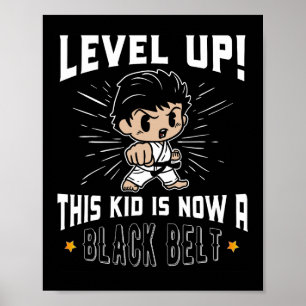 Poster T Shirt Cadeaux Uniforme de Karaté pour Enfants Ce