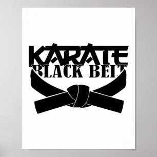 Poster T Shirt Ceinture Noire de Karaté_1