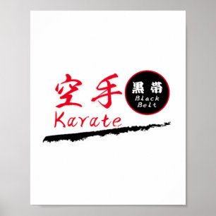 Poster T Shirt Ceinture Noire Karaté 