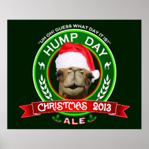 Poster T-shirt de bière anglaise de Noël de journée en