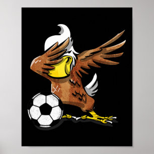 Poster T Shirt de Foot Drôle Chemise Eagle Dabbing Sport