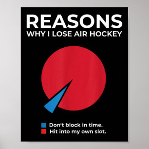 Poster T-shirt de hockey de l'air Ventilateur de hockey d