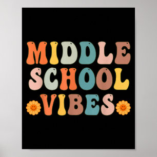 Poster T-shirt de rentrée des classes ambiance collège au