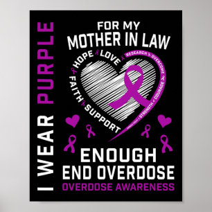 Poster T-shirt de sensibilisation à la fin des overdoses