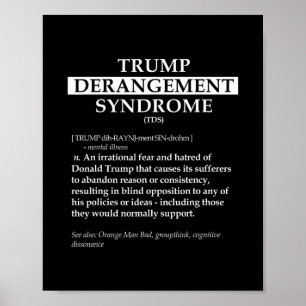 Poster T-shirt Définition Politique Tds - Dérangement Tru
