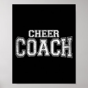 Poster T-shirt d'équipe pour entraîneurs de cheerleading