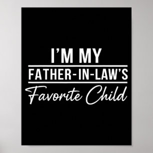 Poster T-shirt drôle de beau-fils Je suis le préféré de m