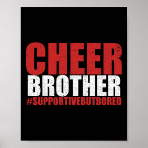 Poster T-shirt drôle de pom-pom girl frère cheer frère so