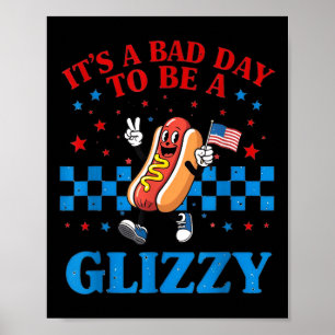 Poster T-shirt drôle du 4 juillet C'est une mauvaise jour