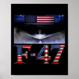 Poster T-shirt drôle F47 Fighter Jet Trump F-47 Chasseur