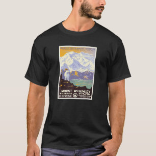 Poster T-shirt du parc national du Mont McKinley