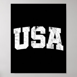 Poster T-shirt États-Unis d'Amérique 4 juillet Usa