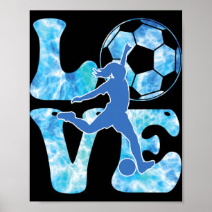Poster T Shirt Filles De Football Femmes Tout-Petit Adole