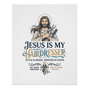 Poster T-Shirt Inspiration pour Coiffeur Salon de Beauté 