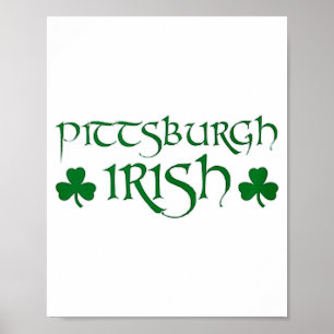 Poster T-shirt irlandais de Pittsburgh St Patricks Day co