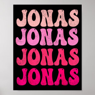 Poster T-shirt Jonas Prénom D J'adore Jonas Mème Groovy