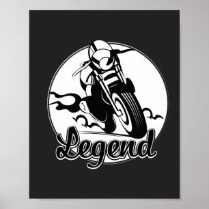 Poster T-Shirt Legend Moto