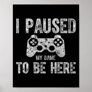 Poster T-shirt mignon de joueur de jeu vidéo drôle J'ai m