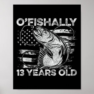 Poster T-shirt « Officiellement 13 ans » pour 13e anniver