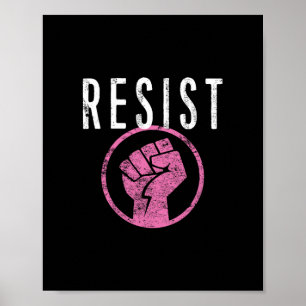 Poster T Shirt Poing de la Résistance - Faites Partie de