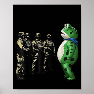 Poster T-shirt Portland Frog Résiste Anti Glace