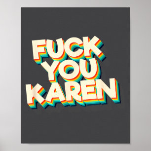 Poster T-shirt rétro vintage 'Va te faire voir Karen'