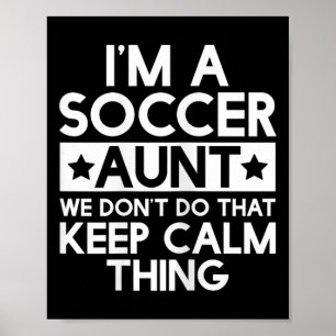 Poster T-shirt Tante de football drôle Tante de soccer Ca