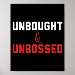 Poster T-shirt « Unbought Unbossed Shirley Chisholm Black