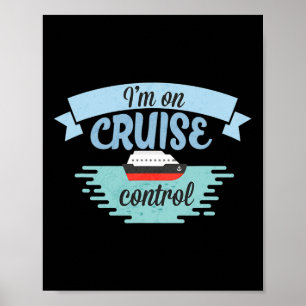 Poster T-shirts drôles de vacances en croisière Je suis e