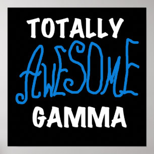 Poster T-shirts et cadeaux bleus gamma totalement