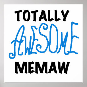 Poster T-shirts et cadeaux bleus totalement