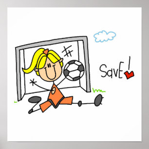 Poster T-shirts et cadeaux de gardien de but du football