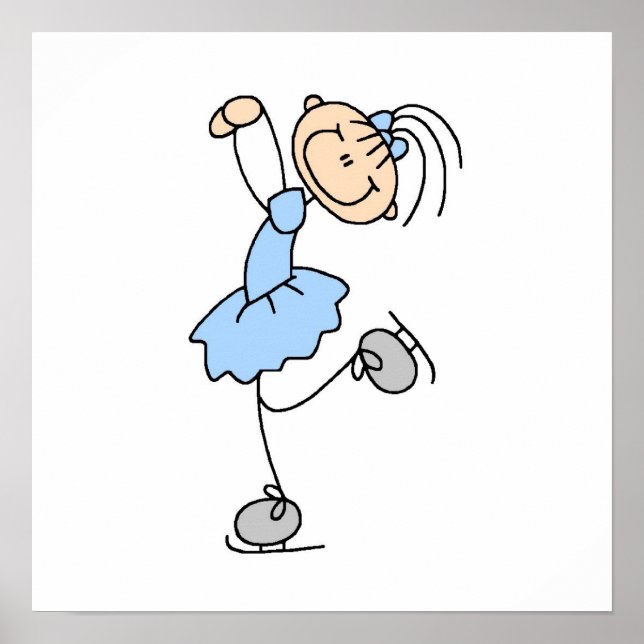 Poster T-shirts et cadeaux de patinage artistique pour fi (Devant)