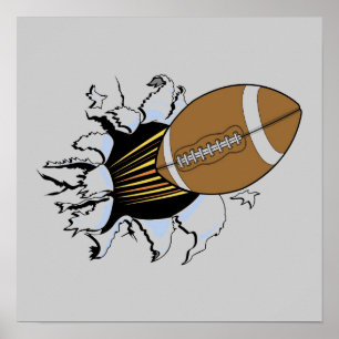 Poster T-shirts et cadeaux d'éclat du football