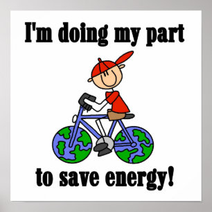 Poster T-shirts et cadeaux d'énergie d'économies de
