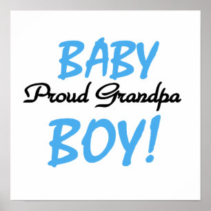 Poster T-shirts et cadeaux pour bébé grand-père fier