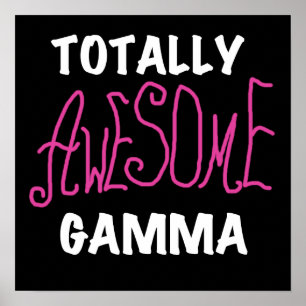 Poster T-shirts et cadeaux roses gamma totalement