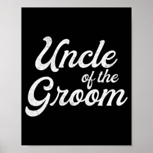 Poster T-shirts pour hommes oncle du marié drôle