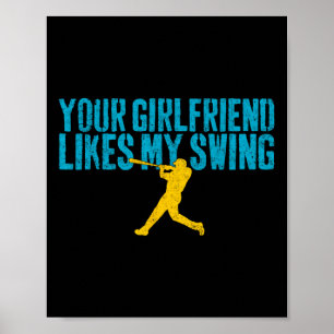 Poster Ta copine aime mon swing Funny Bysebyll