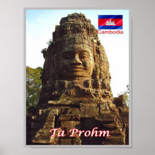 Poster Ta Prohm - Cambodge -