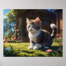*~* TABBY GARDEN Kitty Chat 5:4 Feline Kitten