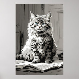 Poster Tabby Gris
