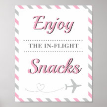 Table de nourriture de snacks Voyage Compagnie aér