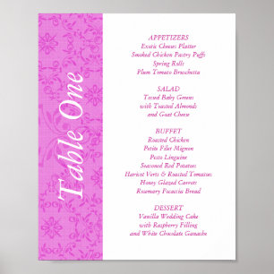 Poster Table de réception de mariage 2 en 1 Toppers & Men