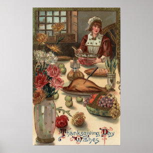 Poster Table d'une femme pèlerine