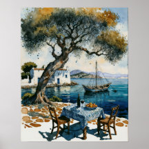 Table en bord de mer