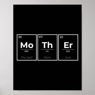 Poster Table périodique Science amusante Fête des mères A